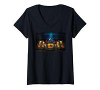 Femme Alien: Earth FX Series Xenomorph & Specimens Official Poster T-Shirt avec Col en V