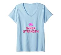 Femme Alimentation Interne T-Shirt avec Col en V