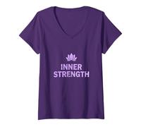 Femme Alimentation Interne T-Shirt avec Col en V