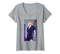Femme Alison Goldfrapp Ooh La La Live par Andy Willsher T-Shirt avec Col en V