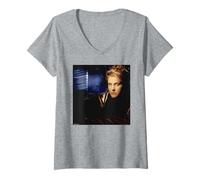 Femme Alison Moyet AKA Alf par Simon Fowler T-Shirt avec Col en V