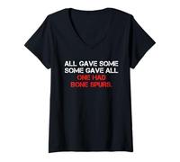 Femme All Gave Some Gave All One Had Bone Spurs Humour drôle T-Shirt avec Col en V