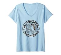 Femme All You Knead is Sourdough Funny Baking Bread T-Shirt avec Col en V