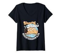 Femme Alpinisme - Alpes de Berchtesgaden T-Shirt avec Col en V