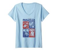 Femme Alpiniste, Escalade Sportive, idée Cadeau grimpeur, Escalade T-Shirt avec Col en V