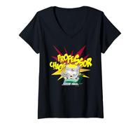 Femme Alter Ego du Professeur du Chaos de South Park Butters T-Shirt avec Col en V