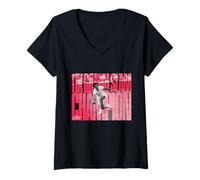 Femme Althea Gibson Merch | Légende du Tennis Grand Champ | AG013 T-Shirt avec Col en V