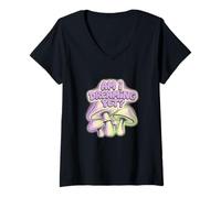 Femme Am I Dreaming Yet Champignon T-Shirt avec Col en V