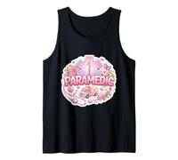 Femme ambulancière ambulancière EMT Medic Floral Feminine EMS Worker Débardeur