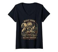 Femme America 1776-2026 construit Plus de 250 Ans de progrès T-Shirt avec Col en V