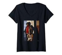 Femme American Blues Guitarist Albert Collins par Michael Grecco T-Shirt avec Col en V