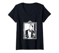 Femme American Horror Story Hotel Mr. March T-Shirt avec Col en V
