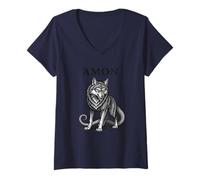 Femme Amon Whimsy dans la Nature inconnue T-Shirt avec Col en V
