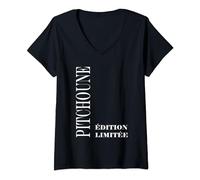 Femme Amour Prénom Pitchoune édition limitée Surnom Pitchoune T-Shirt avec Col en V