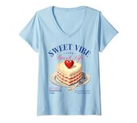 Femme Amour - Une Ambiance Douce, Une Vie Douce T-Shirt avec Col en V