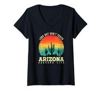 Femme Amoureux des Plantes de Cactus Saguaro drôle Jardin du T-Shirt avec Col en V