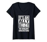 Femme an Ally Thing You Wouldn't Understand - First Name Nickname T-Shirt avec Col en V