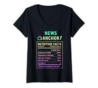 Femme Ancre de Nouvelles T-Shirt avec Col en V