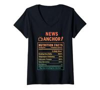 Femme Ancre de Nouvelles T-Shirt avec Col en V