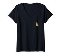 Femme Andalou T-Shirt avec Col en V