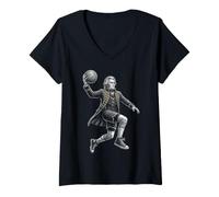 Femme Andrew Jackson Basket T-Shirt avec Col en V