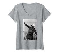 Femme Andy Partridge XTC Skylarking Era par AJ Barratt T-Shirt avec Col en V