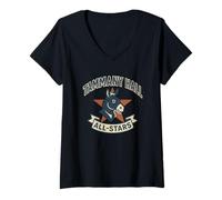 Femme Âne drôle d'histoire politique All-Stars de Tammany Hall T-Shirt avec Col en V