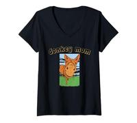 Femme Âne pour Amant D'âne Agriculteur D'âne T-Shirt avec Col en V