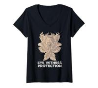 Femme Ange séraphin bibliquement précis Archange Bible catholique T-Shirt avec Col en V