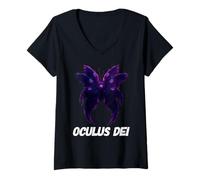 Femme Ange séraphin bibliquement précis Archange Bible catholique T-Shirt avec Col en V