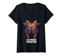 Femme Ange séraphin bibliquement précis Archange Bible catholique T-Shirt avec Col en V