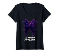 Femme Ange séraphin bibliquement précis Archange Bible catholique T-Shirt avec Col en V