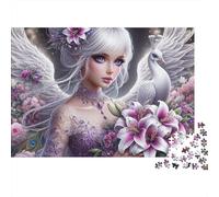 Femme Angélique 1000 Pièces Puzzle pour Adultes Qualité Premium Anti-Stress Difficile pour Experts Livraison Rapide sans Défaut 52x38cm/1000pcs