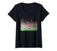 Femme Angleterre remporte la Finale de la Coupe du Monde de Football 1966 en Allemagne de l'Ouest T-Shirt avec Col en V