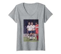 Femme Angleterre V Turquie Alan Shearer World Cup Qualifier Football T-Shirt avec Col en V