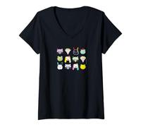 Femme Animals, unite T-Shirt avec Col en V