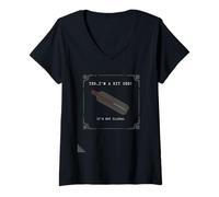 Femme Anne Lister Thermomètre It's Not Illegal Lesbian Diaries Fan T-Shirt avec Col en V