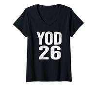 Femme Année de la démocratie 26 T-Shirt avec Col en V