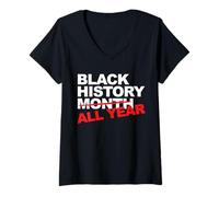Femme Année de l'histoire des No T-Shirt avec Col en V