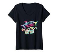 Femme Années 80 : De Nombreux Souvenirs, Aucune Preuve, Nostalgie, rétro, Anniversaire T-Shirt avec Col en V