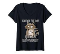 Femme Another Fine Day Ruined by Resposibility T-Shirt avec Col en V