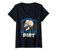 Femme Anthropologie Do It in The Dirt Science Anthropologist T-Shirt avec Col en V