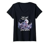 Femme Anthropologie du Pléistocène Aenocyon Dirus Aenocyon Dirus T-Shirt avec Col en V