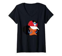 Femme Antigua Souvenir Antigua T pour Femme Drapeau Antigua-et-Barbuda T-Shirt avec Col en V