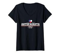 Femme Antofagasta Chile T-Shirt avec Col en V