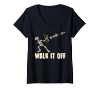 Femme Archer Arc et flèche Halloween Blessure Humour Blessé Humour T-Shirt avec Col en V