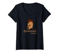 Femme Aristophane - Les Grenouilles - Vieille Comédie Athénienne - Grecque Grenier T-Shirt avec Col en V