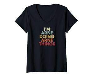 Femme Arne Name Arne Personalized Name First Given T-Shirt avec Col en V