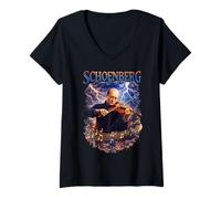 Femme Arnold Schoenberg Compositeur T-Shirt avec Col en V