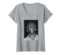 Femme Art Blakey Drummer The Jazz Messengers par Michael Grecco T-Shirt avec Col en V